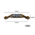 JAYA Bedroom Kitchen Cupboard Handle Classical Decorative Ceramic Antique Brass Zinc Alloy Style Furniture Door Handle
