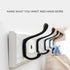 JAYA Bedroom Wall Hook Hanging Solid Wood Door Hanger Coat Hanging Clothes Bathroom 5 Hook