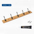 JAYA Bedroom Wall Hook Hanging Solid Wood Door Hanger Coat Hanging Clothes Bathroom 5 Hook