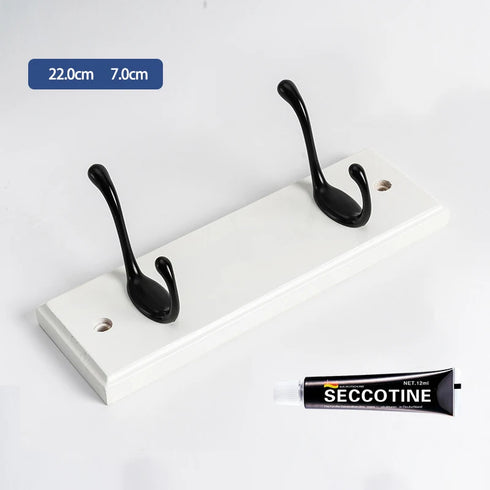 JAYA Bedroom Wall Hook Hanging Solid Wood Door Hanger Coat Hanging Clothes Bathroom 5 Hook