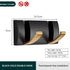 JAYA Black And Gold  Hook Door Hanger Hook Single Folding  Traceless Thickened Hanging Door Back Coat Hat Row Hook