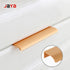 JAYA Black Hole-free Hidden Long American Cabinet Wardrobe Door Arc Aluminum Anti-collision Edge Invisible Aluminum Handle