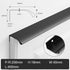 JAYA Black Hole-free Hidden Long American Cabinet Wardrobe Door Arc Aluminum Anti-collision Edge Invisible Aluminum Handle
