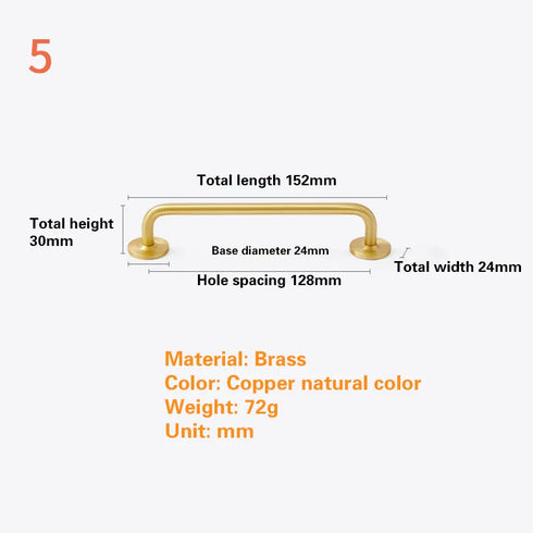 JAYA Brass Drawer Pulls Handles High Quality Kitchen Cabinet Furniture Knob Handles Brass  Handle Knobs