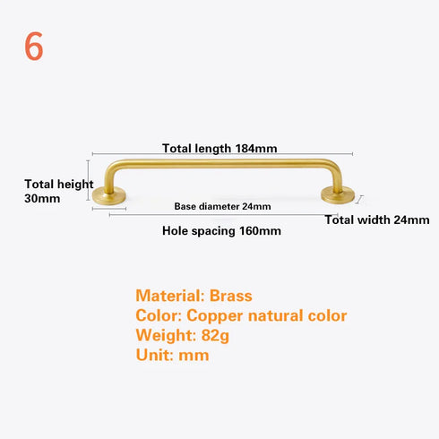 JAYA Brass Drawer Pulls Handles High Quality Kitchen Cabinet Furniture Knob Handles Brass  Handle Knobs