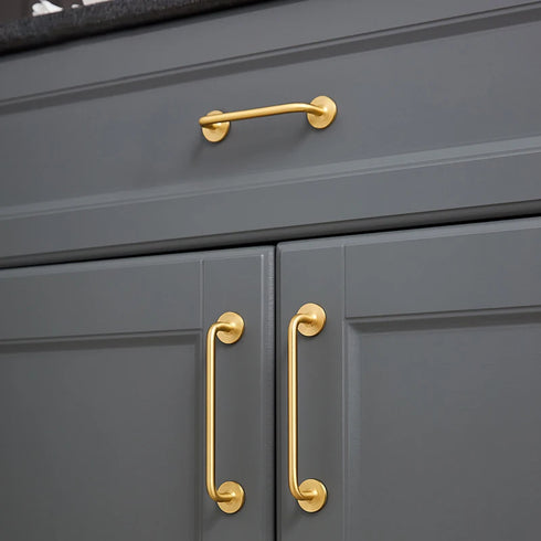JAYA Brass Drawer Pulls Handles High Quality Kitchen Cabinet Furniture Knob Handles Brass  Handle Knobs