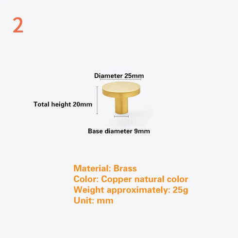 JAYA Brass Drawer Pulls Handles High Quality Kitchen Cabinet Furniture Knob Handles Brass  Handle Knobs