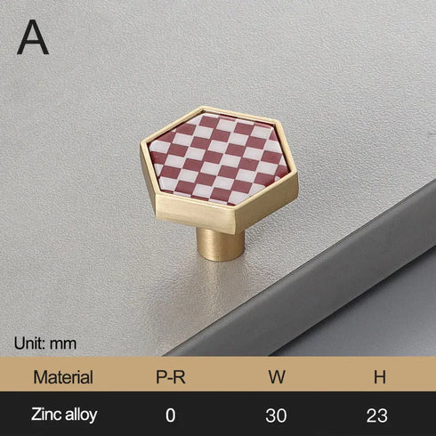 JAYA_Brass_Marble_Shell_Handle_Cabinet_Door_Wardrobe_Cabinet_Hook_Single_Hole_Hexagon_Handle