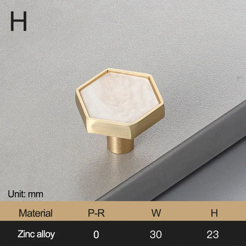 JAYA_Brass_Marble_Shell_Handle_Cabinet_Door_Wardrobe_Cabinet_Hook_Single_Hole_Hexagon_Handle