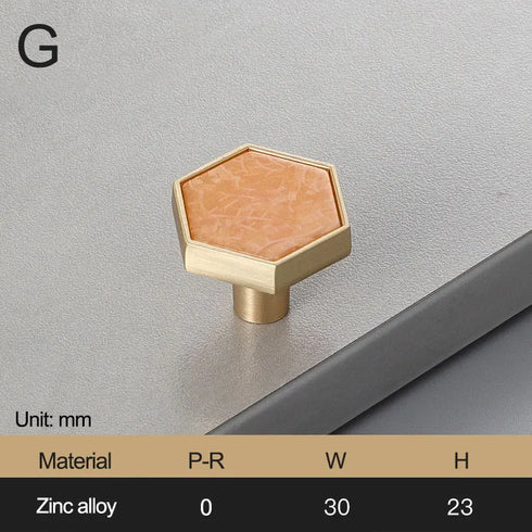 JAYA_Brass_Marble_Shell_Handle_Cabinet_Door_Wardrobe_Cabinet_Hook_Single_Hole_Hexagon_Handle
