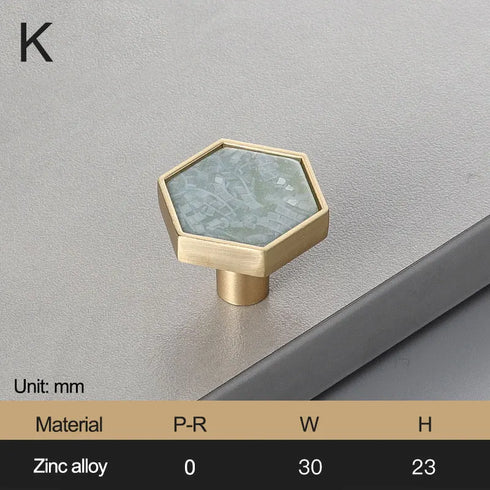 JAYA_Brass_Marble_Shell_Handle_Cabinet_Door_Wardrobe_Cabinet_Hook_Single_Hole_Hexagon_Handle