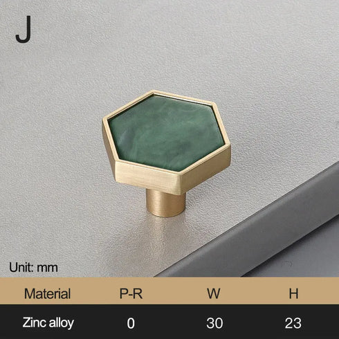 JAYA_Brass_Marble_Shell_Handle_Cabinet_Door_Wardrobe_Cabinet_Hook_Single_Hole_Hexagon_Handle