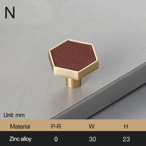 JAYA_Brass_Marble_Shell_Handle_Cabinet_Door_Wardrobe_Cabinet_Hook_Single_Hole_Hexagon_Handle