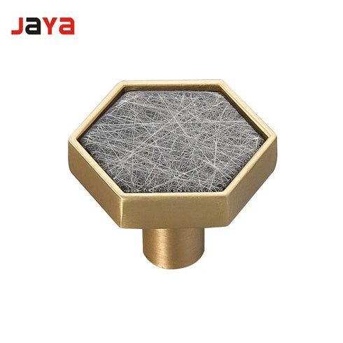 JAYA_Brass_Marble_Shell_Handle_Cabinet_Door_Wardrobe_Cabinet_Hook_Single_Hole_Hexagon_Handle