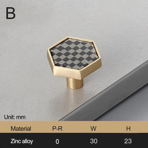 JAYA_Brass_Marble_Shell_Handle_Cabinet_Door_Wardrobe_Cabinet_Hook_Single_Hole_Hexagon_Handle