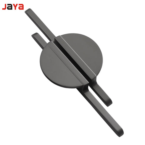 JAYA Brass Zinc Alloy Semicircle Kitchen Cabinet Handle Modern Furniture Drawer Pull Invisible Wardrobe Door Handles Luxury
