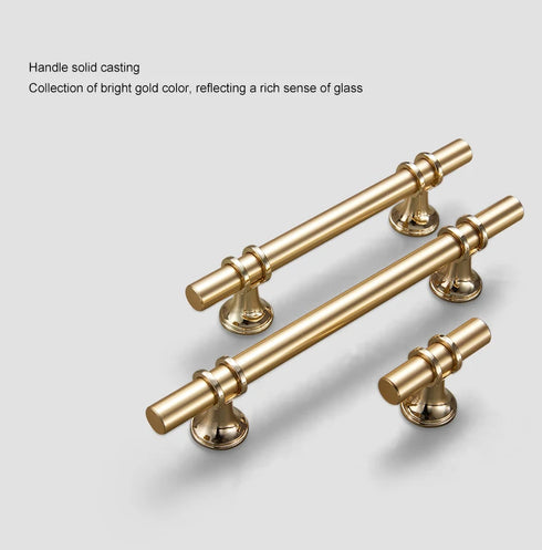 JAYA Brass Zinc Alloy Semicircle Kitchen Cabinet Handle Modern Furniture Drawer Pull Invisible Wardrobe Door Handles Luxury