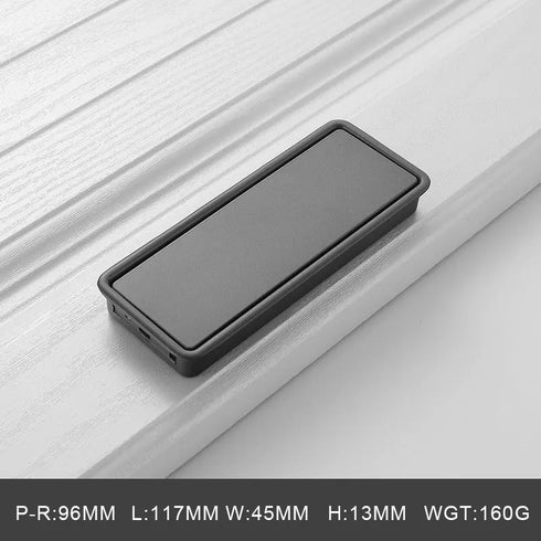JAYA Cabinet Door Black Hidden Handle Simple Wardrobe Handle Hidden Hidden Buckle Furniture Handles Knobs