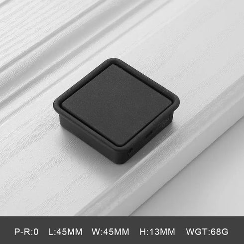 JAYA Cabinet Door Black Hidden Handle Simple Wardrobe Handle Hidden Hidden Buckle Furniture Handles Knobs