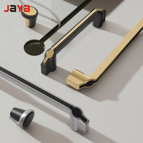 JAYA  Cabinet Door Handle  Minimalist Cabinet American Furniture Hardware Accessories Black Gold Drawer Wardrobe Door Handle