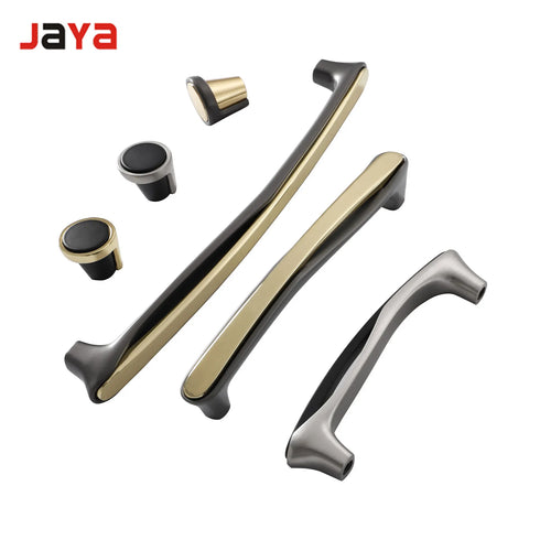 JAYA  Cabinet Door Handle  Minimalist Cabinet American Furniture Hardware Accessories Black Gold Drawer Wardrobe Door Handle