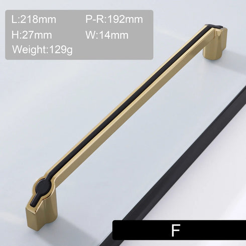 JAYA  Cabinet Door Handle  Minimalist Cabinet American Furniture Hardware Accessories Black Gold Drawer Wardrobe Door Handle
