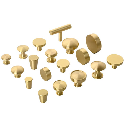JAYA Cabinet Pulls with Copper Knurled Wardrobe Gold  Drawer Knobs Furniture with Resin Vintage Door and Antique Cabinet Knob