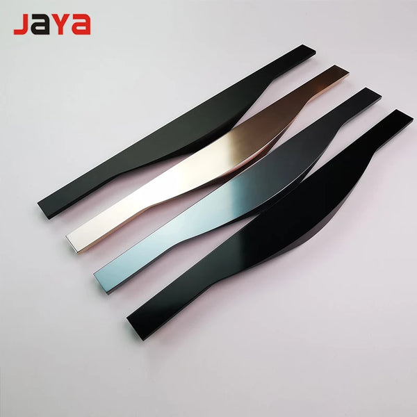 JAYA Cabinet Wardrobe Edge Handle Mid-Style Wardrobe Door Handle Slotted Embedded Invisible Aluminum Alloy Handle