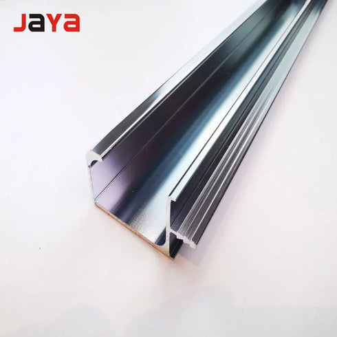 JAYA Cabinet door card plate handle black acrylic plate cabinet  aluminum alloy edge sealing handle