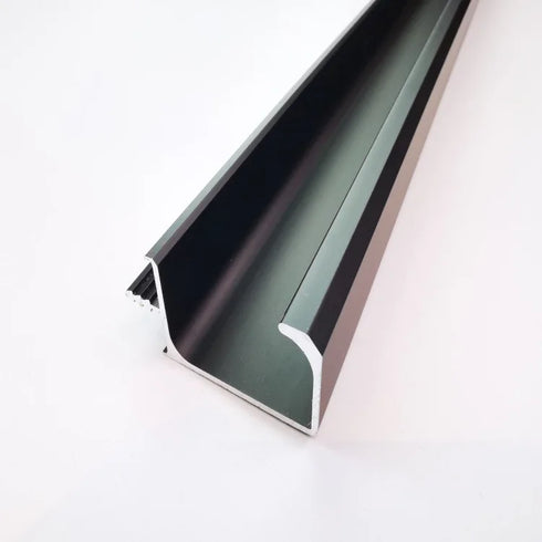 JAYA Cabinet door card plate handle black acrylic plate cabinet  aluminum alloy edge sealing handle