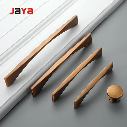 JAYA Cabinet knurled branch  creative kitchen handle handle zinc alloy modern bronze solid  handle