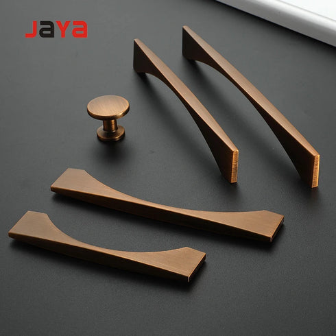 JAYA Cabinet knurled branch  creative kitchen handle handle zinc alloy modern bronze solid  handle