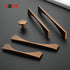 JAYA Cabinet knurled branch  creative kitchen handle handle zinc alloy modern bronze solid  handle