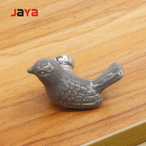 JAYA Ceramic European pigeon embedded cartoon children's cabinet drawer single hole handle