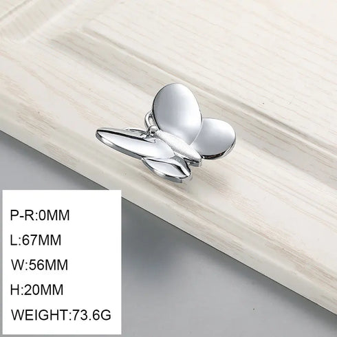 JAYA Children's Room Cabinet Drawer Cabinet Wardrobe Door Handle Personality Creative Apricot Leaf butterfly Bee Handle