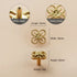 JAYA Chinese Brass Furniture Door Handle Pure Copper Flower Shaped Bow Wardrobe Door Handle Knobs