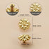 JAYA Chinese Brass Furniture Door Handle Pure Copper Flower Shaped Bow Wardrobe Door Handle Knobs