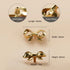 JAYA Chinese Brass Furniture Door Handle Pure Copper Flower Shaped Bow Wardrobe Door Handle Knobs
