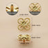JAYA Chinese Brass Furniture Door Handle Pure Copper Flower Shaped Bow Wardrobe Door Handle Knobs