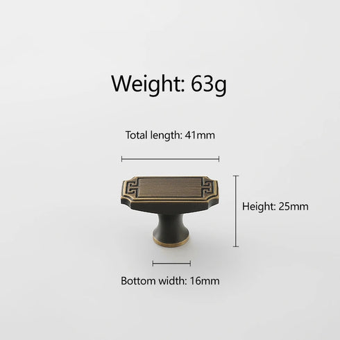 JAYA Copper Cabinet Door Handle Cabinet Door Gold Coffee Color Cabinet Furniture Door Handle Drawer Handle Knobs