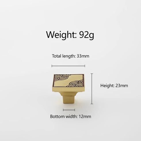 JAYA Copper Cabinet Door Handle Cabinet Door Gold Coffee Color Cabinet Furniture Door Handle Drawer Handle Knobs