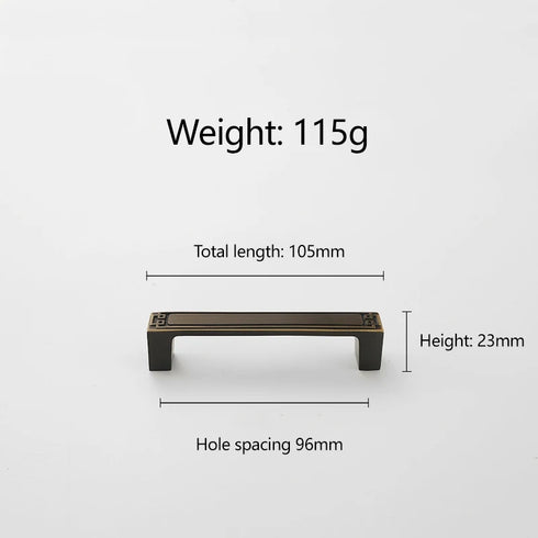 JAYA Copper Cabinet Door Handle Cabinet Door Gold Coffee Color Cabinet Furniture Door Handle Drawer Handle Knobs