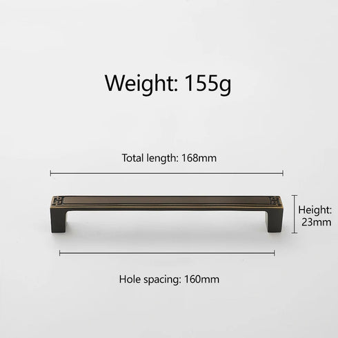 JAYA Copper Cabinet Door Handle Cabinet Door Gold Coffee Color Cabinet Furniture Door Handle Drawer Handle Knobs