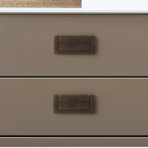 JAYA Copper Cabinet Door Handle Cabinet Door Gold Coffee Color Cabinet Furniture Door Handle Drawer Handle Knobs