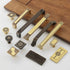 JAYA Copper Cabinet Door Handle Cabinet Door Gold Coffee Color Cabinet Furniture Door Handle Drawer Handle Knobs