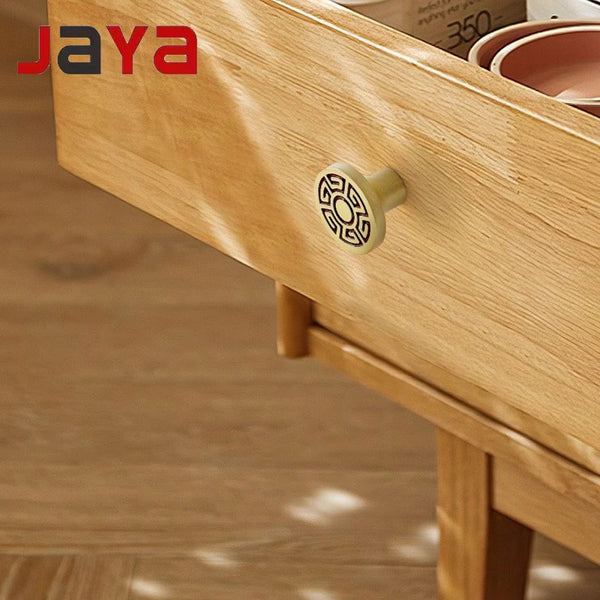 JAYA Copper Cabinet Door Handle Cabinet Door Gold Coffee Color Cabinet Furniture Door Handle Drawer Handle Knobs