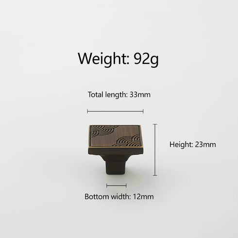 JAYA Copper Cabinet Door Handle Cabinet Door Gold Coffee Color Cabinet Furniture Handle Drawer Handle Knobs
