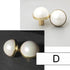 JAYA Copper brushed colorful pearl shell single hole zinc alloy handle simple drawer wardrobe cabinet handle