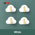 JAYA Creative Cloud Shape Wall 4 Pcs Perforation-free Non-trace Kitchen Bathroom Wall Hooks
