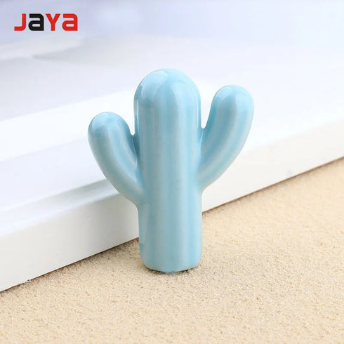 JAYA Creative Modern Kitchen Cabinet Handles Feature Cactus Kids Room Cabinet Wardrobe Drawer Handles